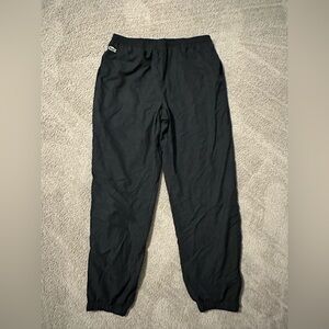 LACOSTE Sport Black Windbreaker Track Jogger Lined Pants Size XL